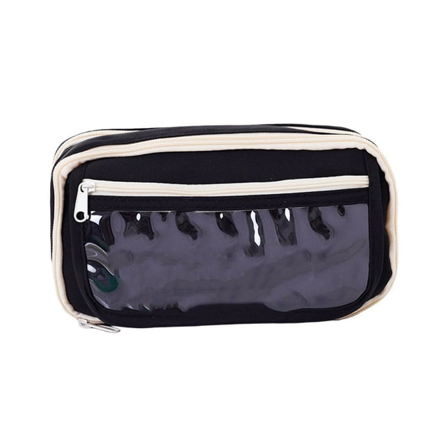 Yhmxh Office Supplies & School Supplies, Nine-Layer Transparent Pencil Case PVC Material In Green Beige And Brown Multi-Function Storage For Stationery And Cosmetics Large Capacity Fashionable