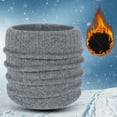 thumbnail image 2 of MIASHUI Autumn New Neck Scarf Men's Versatile Scarf Women's Winter Cotton Pullover Neck Protection Cold Warm Neck Scarf Grey,One Size, 2 of 5