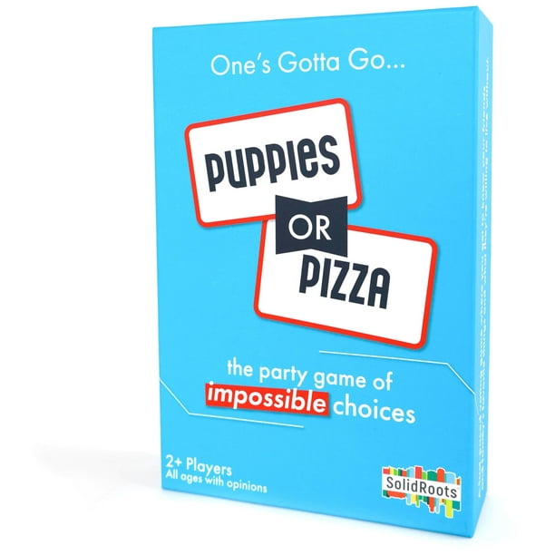 Juego de cartas Spin Master Games SolidRoots Puppies or Pizza