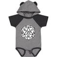 thumbnail image 3 of Inktastic 20 Sided White Dice Boys or Girls Baby Bodysuit, 3 of 5