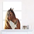 thumbnail image 1 of Grande Illustration de Cheval Brun - Impression sur Toile d'Animal, 1 of 3