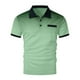 thumbnail image 5 of Ceisia Men's Polka Dot Gradient Short Sleeve Polo Shirt Casual Summer Top Green XL Gifts, 5 of 8