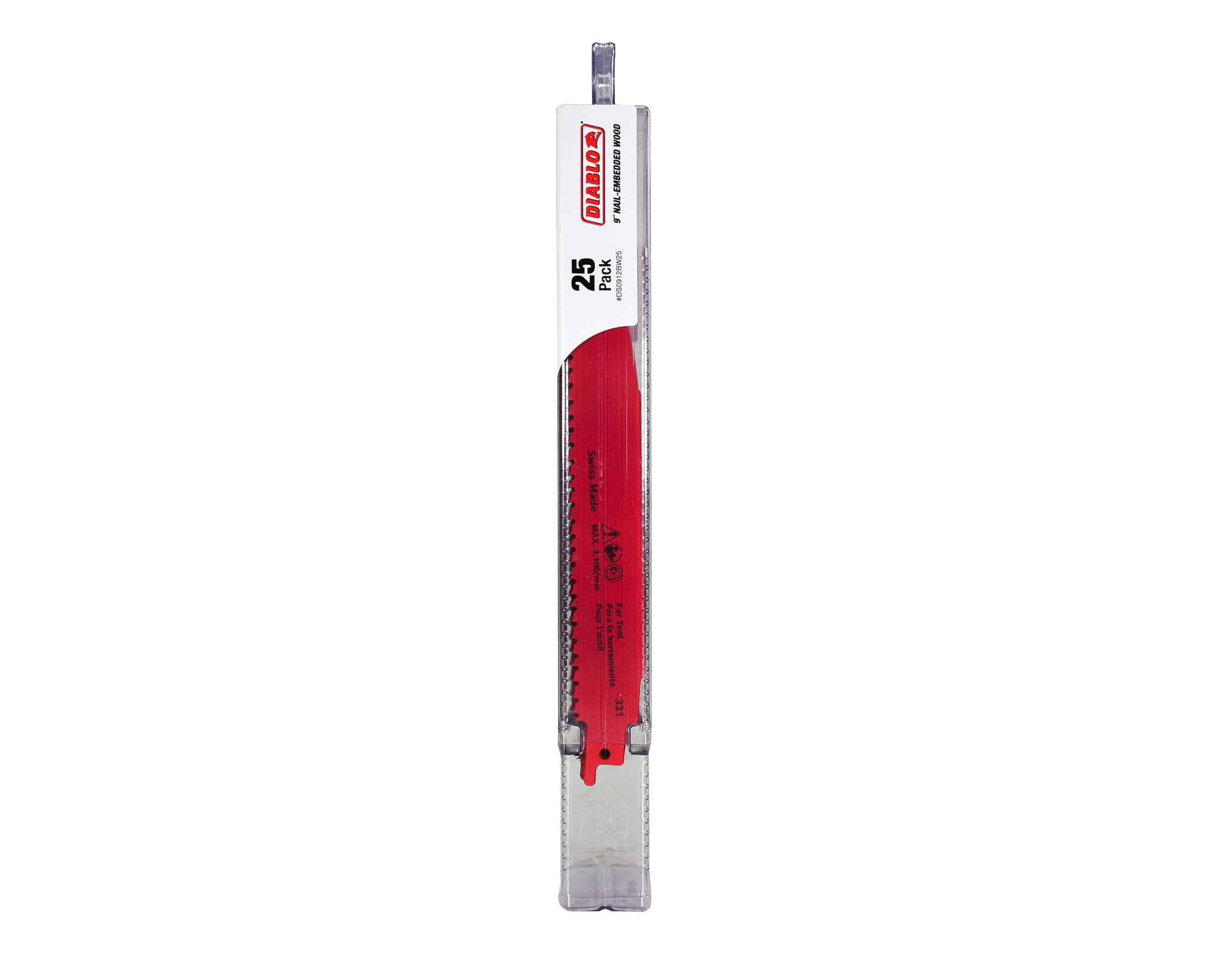 Freud DS0912BW25 Demo Demon Reciprocating Blades, Nail Embedded Wood, 9-In. x 6-12TPI, 25-Pk. - Quantity 1