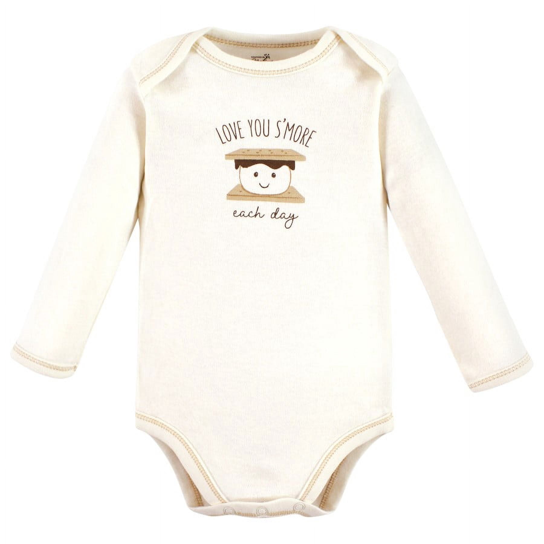 Touched by Nature Organic Cotton Long-Sleeve Bodysuits, Fall Food, 6-9 Months