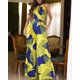 thumbnail image 5 of Monos de verano para mujer de una pieza, elegantes, con cuello halter, cintura alta, estampado, pierna ancha, mono completo, ropa de vacaciones para mujer, tendencia 2024, 5 of 5