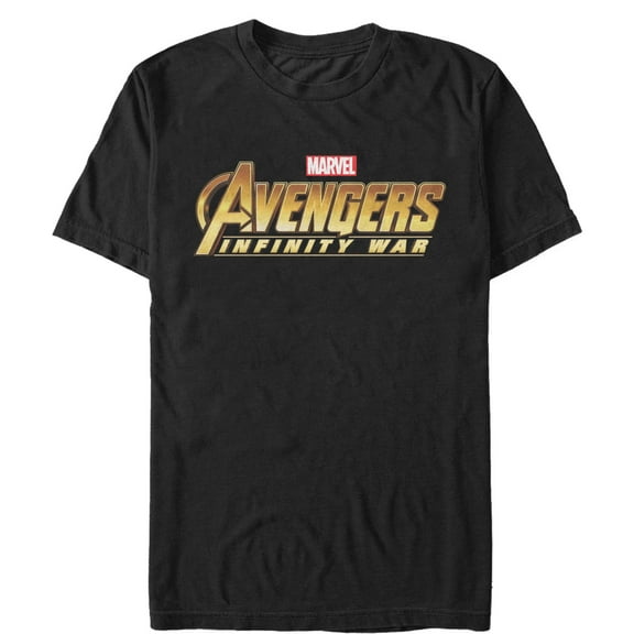 Men's Marvel Avengers: Avengers: Infinity War Filled Logo  Graphic Tee Black Medium