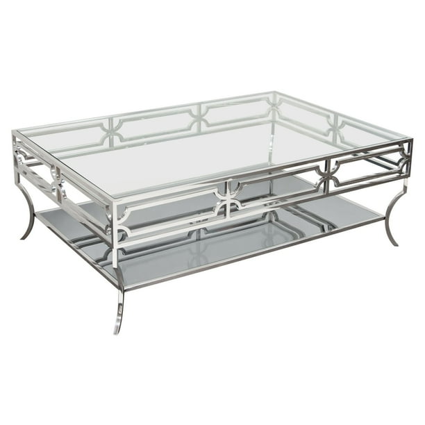 Diamond Sofa Avalon Glass Top Cocktail Table