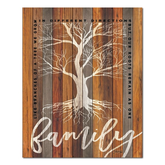 Gango Home Decor Contemporary Family Roots by Marla Rae (Printed on Paper); One 12x18in Unframed Paper Poster
