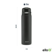 Ello 22oz Flip & Fill Water Bottle With QuickFill Lid