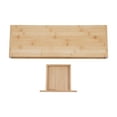 thumbnail image 4 of Monitor Stand Riser Farmhouse Style Bamboo Laptop Stand Riser Holder with Storage Drawer Modern Computer Stand for PC Monitor Laptop Office Desk Organization (Wood Color), 4 of 7