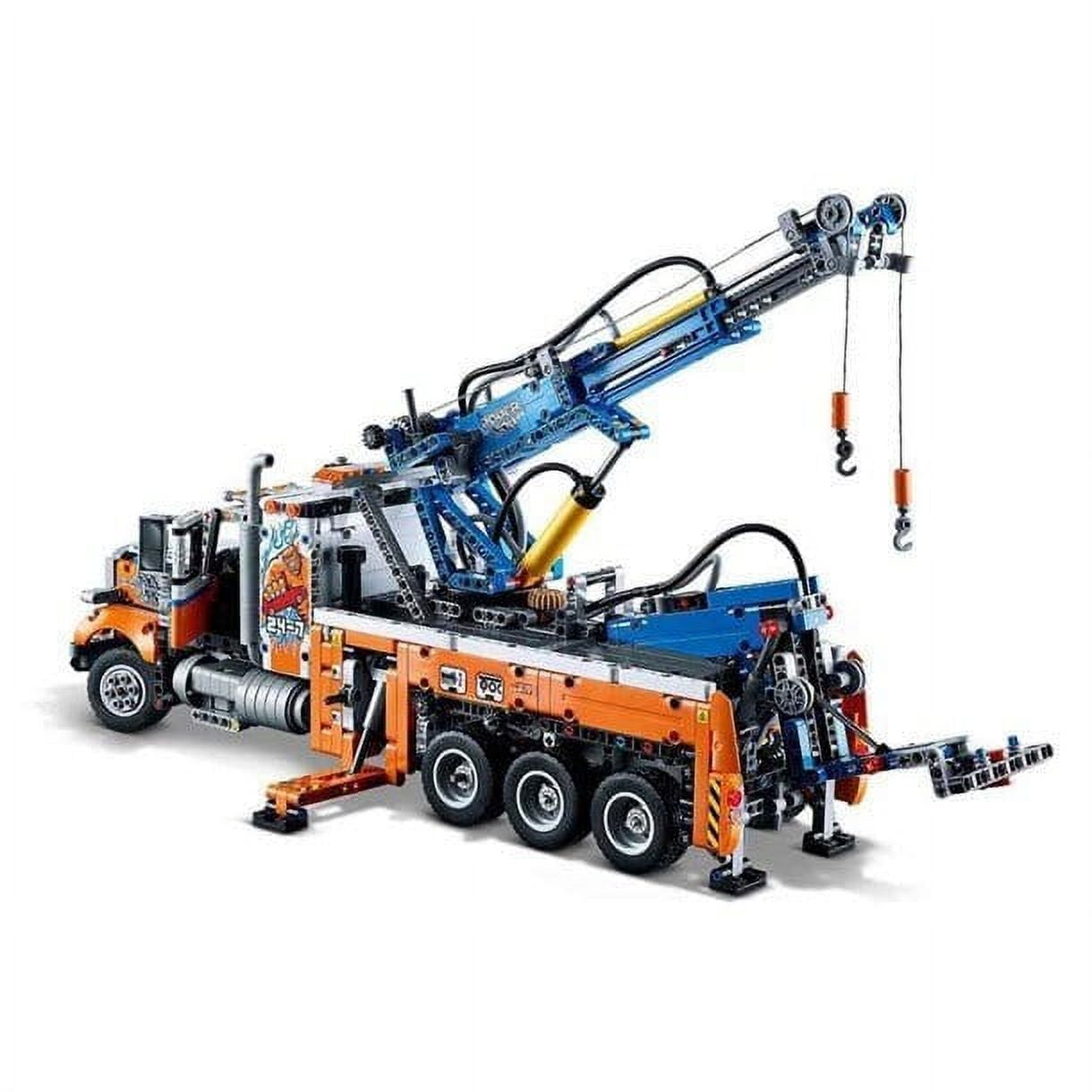 Lego Technic Heavy Duty Tow Truck 42128 with Pneumatic and Mechanical Functions Walmart