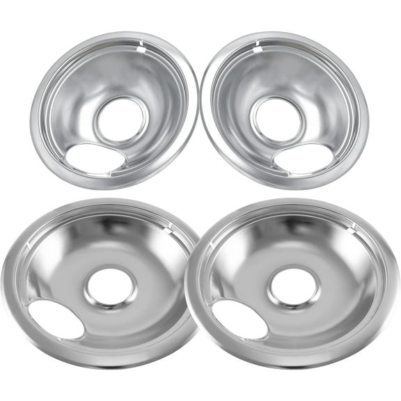 Stove Drip Pans for Electric Stove - 4 Pack