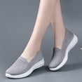 thumbnail image 2 of Yindaity Womens Shoes Mesh Socks Shoes Casual One Foot Wear Women's Shoes Breathable Casual Sports Shoes Sneaker Skates for Women Grey,7.5, 2 of 6