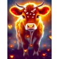 thumbnail image 1 of (sz5411) Resina Diamante Serie Animal Vaca Brillante Con Diamantes 30*40CM, 1 of 9