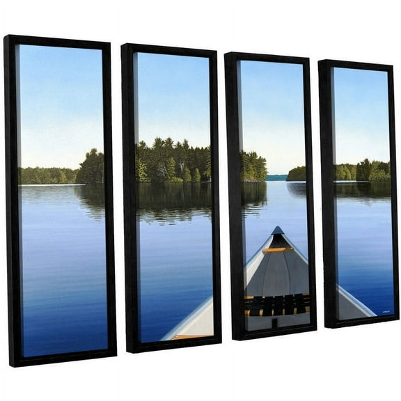 ArtWall Ken Kirsh "Paddle Muskoka" 4-Piece Floater Framed Canvas Set