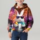 thumbnail image 4 of Sudadera con capucha para niño, para niño, con estampado de Feliz Día de Pascua, color, manga larga, informal, deportiva, con capucha, sudadera con capucha de manga larga, top con inserciones en los h, 4 of 5