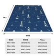 thumbnail image 2 of Yiaed Lighthouses and Anchors Pattern Fleece Throw Blanket,Fleece Throw Blankets for Couch & Bed All Season Use -50"x40", 2 of 6