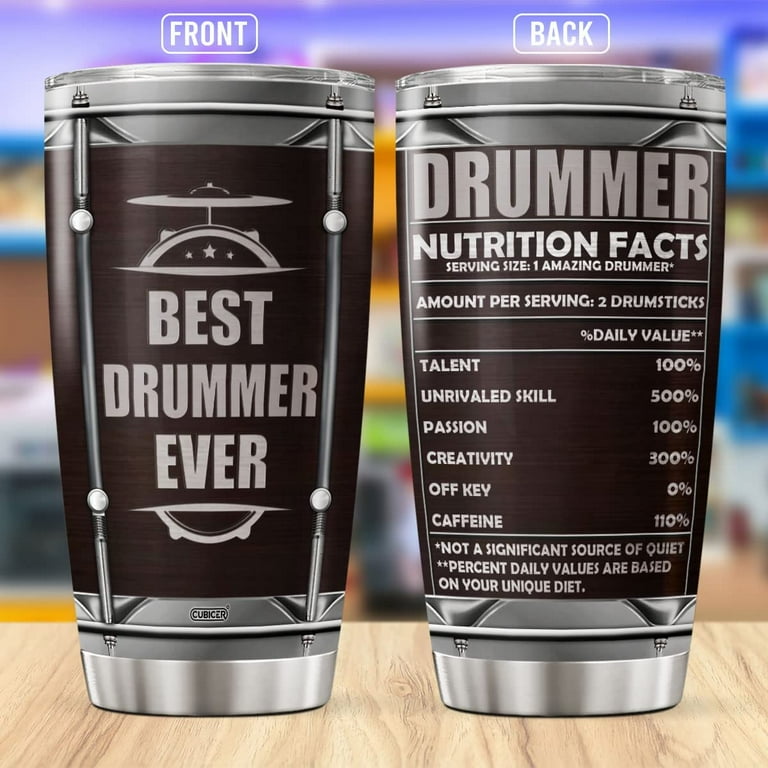 Drummer Coffee Tumblers Thanks Tumbler Gifts For Music Lovers Dad