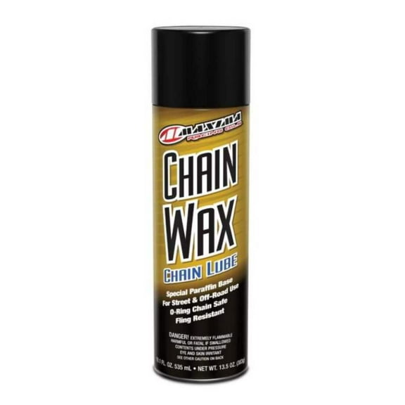 Maxima Chain Wax Lubricant, 13.5 oz Aerosol Spray, X/Z/O-Ring Safe, Road & Off-Road (74920)
