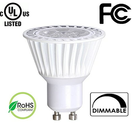 Bioluz LED 6.5W Dimmable MR16 GU10 LED 120v Bulb, 50W Halogen Bulbs Equivalent, UL Listed, 350lm, 40 Beam Angle, Warm White, 3000K, Recessed Lighting, Track Lighting, Spotlight, LED Bulb 120v