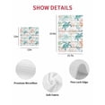 thumbnail image 7 of Teal Red Coastal Kitchen Dish Towels for Drying Dishes Set of 3, Beach Nautical Sea Turtle Coral Starfish Vintage Waffle Weave Microfiber Hand Tea Bathroom Towels Quick Dry & Absorbent Towel 12x12, 7 of 7