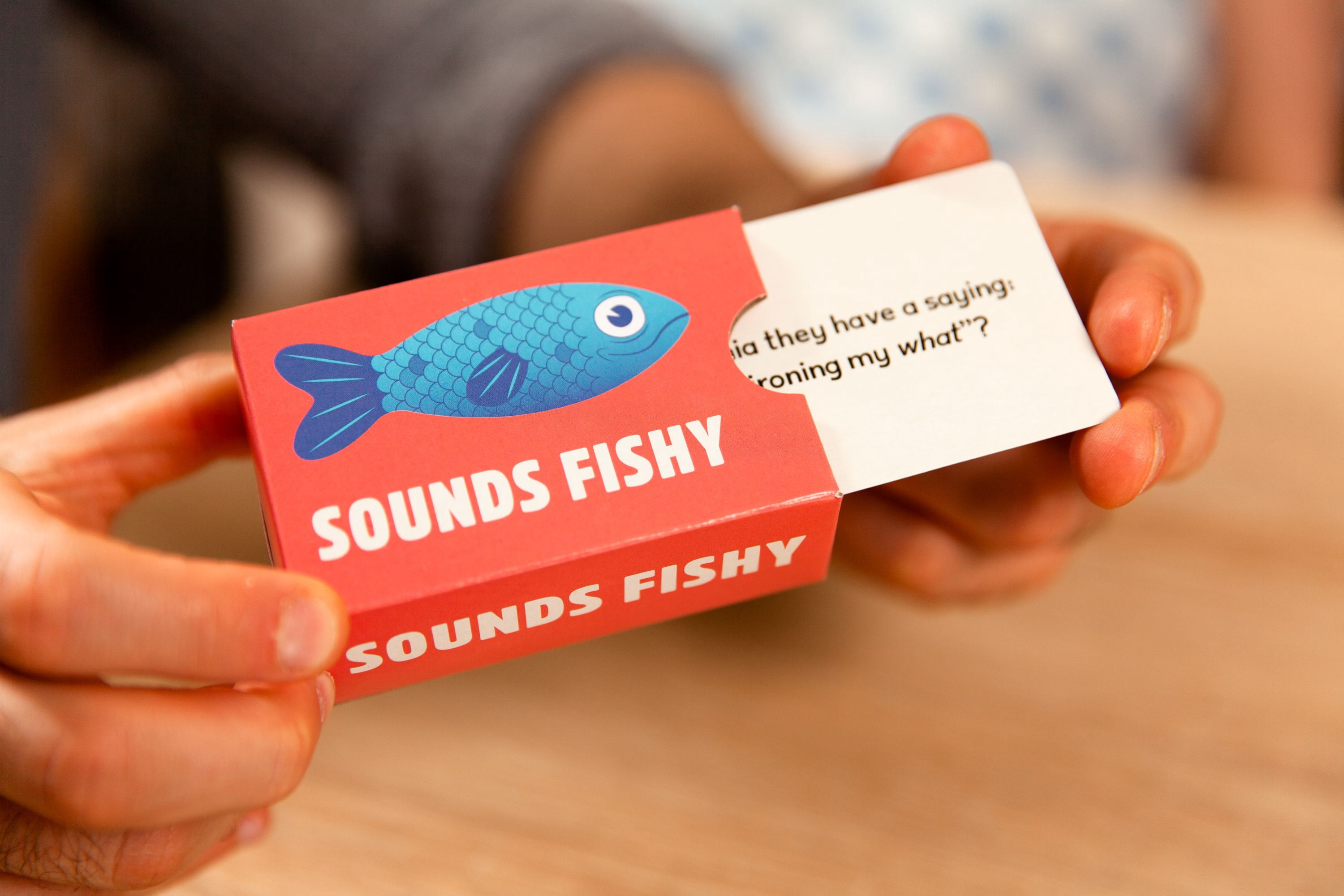 Big Potato Games Sounds Fishy Family Board Game, Hilarious Bluffing Game for Big Groups, 4–10 Players, Ages 10+