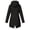 Black, variant on FRSASU Plus Size Women Coats Raincoat Women Waterproof Long Hooded Trench Coats Travel Outdoor Hooded Jackets