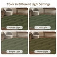 thumbnail image 7 of ODIKA 2'x3' Olive Green Deep Geometric Waves Washable Doormat Modern Abstract Lines with Subtle Shapes for Entryway, Kitchen, Laundry Room, Non-Slip, Low Pile, 7 of 7