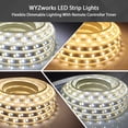thumbnail image 5 of West Ivory Warm White to Cool White SMD 5630 LED Flexible Dimmable Indoor/Outdoor Light Strip (4 Colors) Remote Timer, 5 of 9