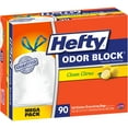 thumbnail image 2 of Hefty Odor Block 13 Gallon Clean Citrus Scent Drawstring Tall Kitchen Trash Bags, 90 Pack, 2 of 2