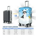 thumbnail image 6 of Balery Collie In Bathtub Luggage Cover Protector, Scratch And Dirt Resistant, Fits 18-32 Inch Luggage - Large, 6 of 9