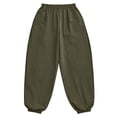 thumbnail image 5 of cocolona Womens Summer Casual Loose Joggers Solid Color Elastic Waist Workout Gym Beach Trousers with Pocket, 5 of 5