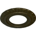 thumbnail image 3 of Ekena Millwork 9"OD x 4 1/2"ID x 1/2"P Claremont Ceiling Medallion (Fits Canopies up to 5 5/8"), Hand-Painted Green Gold, 3 of 7