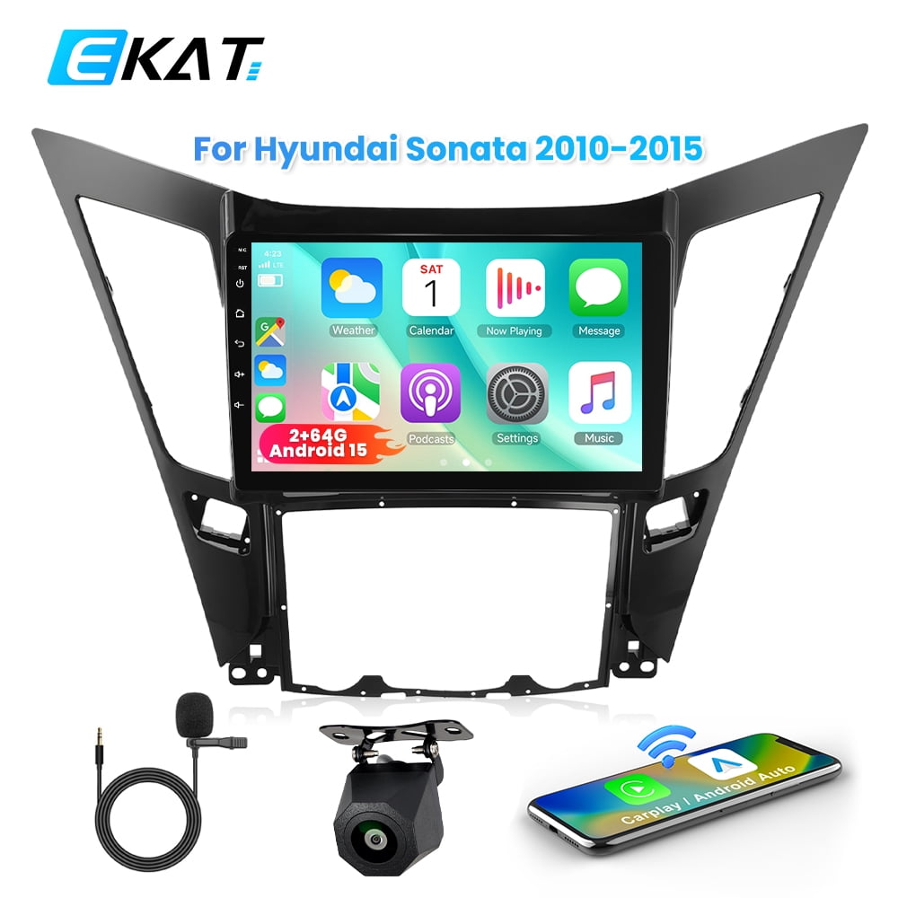 Apple Carplay For 2011-2015 Hyundai Sonata Car Stereo Radio Android 15.0 GPS