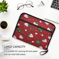thumbnail image 6 of Accordion File Organizer with Zip Closure 13 Pockets Expanding File Folder Letter A4 Paper Document Organizer for Home Office Cute Pink Strawberry Pattern, 6 of 7