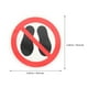 thumbnail image 4 of No hay paso aquí, calcomanía de advertencia, pegatina redonda, no paso, señal de advertencia, 4 of 6