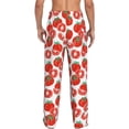 thumbnail image 3 of Goofa Hand Drawn Tomatoes Printed Soft Pajama Pants for Men, Wide Leg Comfy Casual Lounge Yoga Pants-Medium, 3 of 9