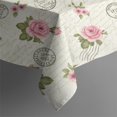 thumbnail image 4 of Pioneer Flower Floral Print Pattern Rectangle Tablecloth 60"x120", Waterproof Polyester Table Cloth, Wipeable Spillproof for Dining Camping Indoor Outdoor, 4 of 6