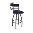 thumbnail image 2 of 860 Hunter 36" Swivel Bar Stool with Pewter Finish and Canter Twilight Seat and Back, 2 of 5