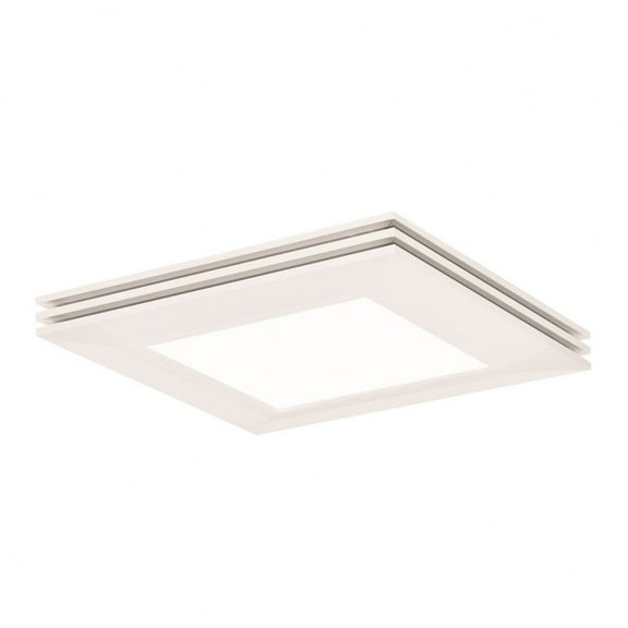 AFX Sloane 15-inch ADA White LED Flush Mount, White Acrylic Shade