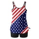 thumbnail image 5 of Traje de baño de dos piezas para mujer, trajes de baño para mujer, traje de baño de dos piezas con espalda de tirantes y estampado conservador para mujer, vestido de baño para mujer, 5 of 6
