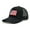 Black, variant on American Flag Trucker Hat for Men Women, Adjustable Snapback Mesh USA Flag Baseball Cap