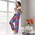 thumbnail image 3 of Haiem Tropical Leaves Women's Pajama Pants Ultra Lightweight Pjs Bottoms Sleepwear Bottom Pants With Pocket Drawstring-Small, 3 of 7