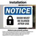 thumbnail image 3 of (2 Pack) Door Must Be Locked After Use Sign, 3 of 7