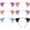 Glitter Cat Ears, variant on 6 count Leopard Ears Headbands Glitter Flocking Ear Headband for Woman and Girls Party Supplies