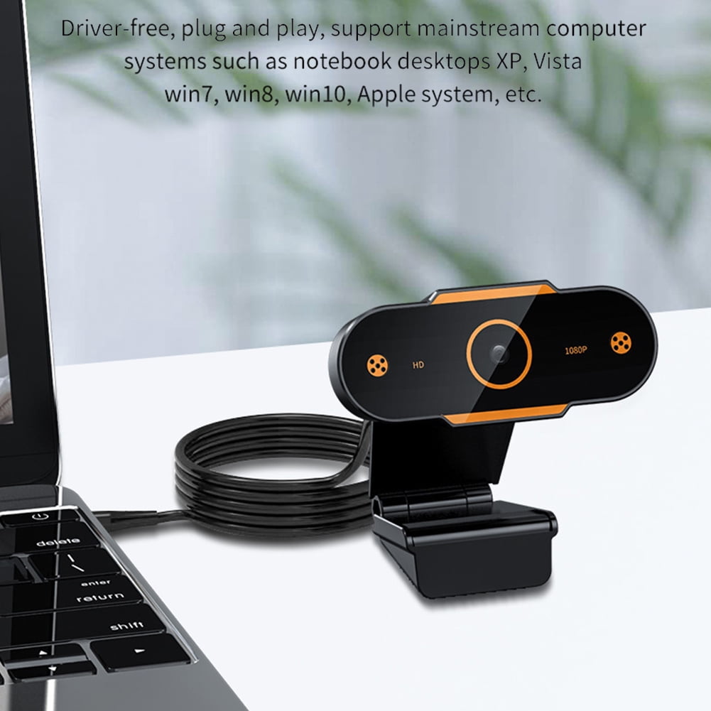 USB Computer Webcam Camera 4K-480P HD Auto  Webcam CMOS PC Camera with Mic for Video Calling Network Teaching Meeting