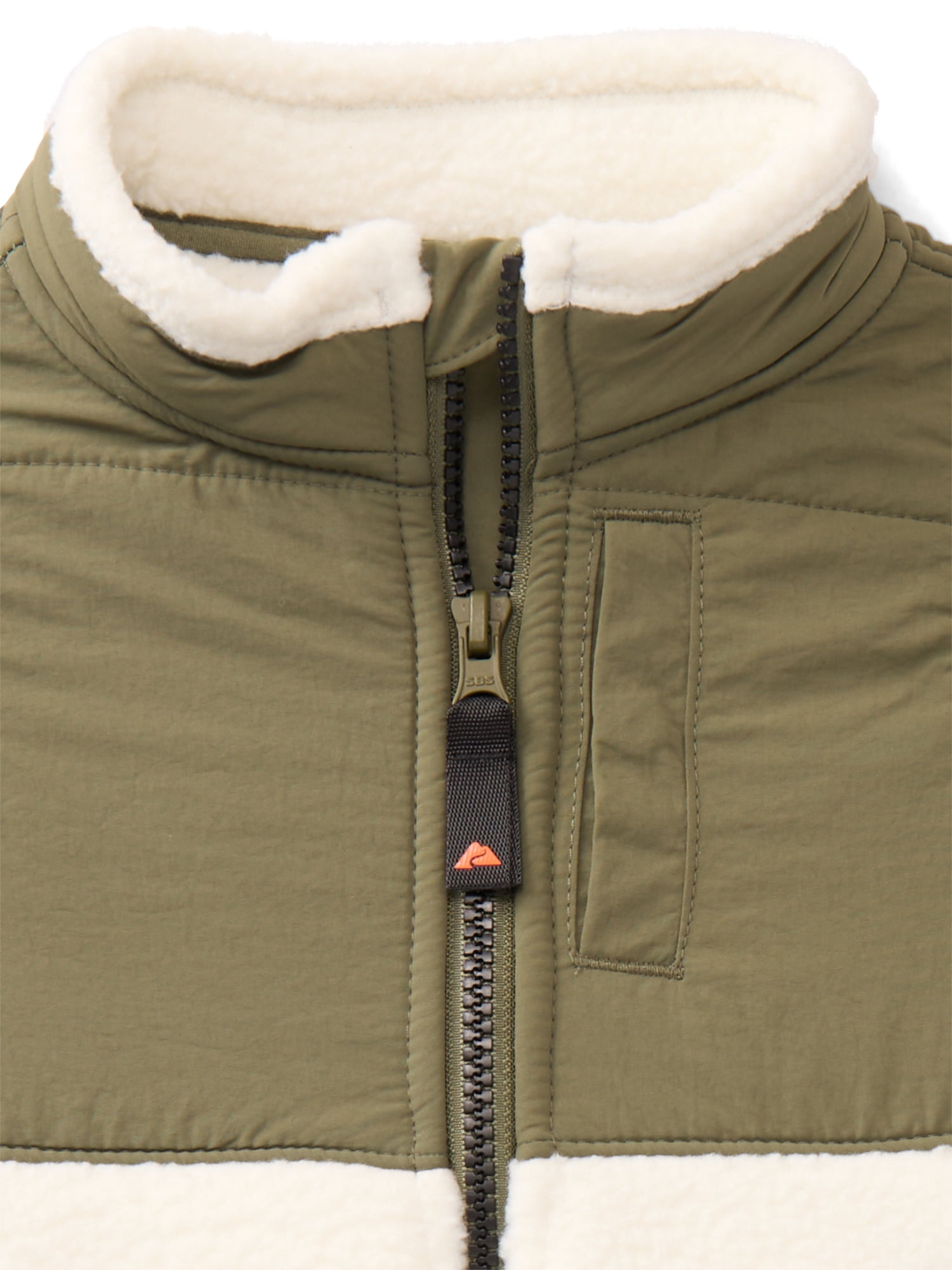 Ozark Trail Toddler Boy Mixed Media Fleece Vest, Sizes 2T-5T