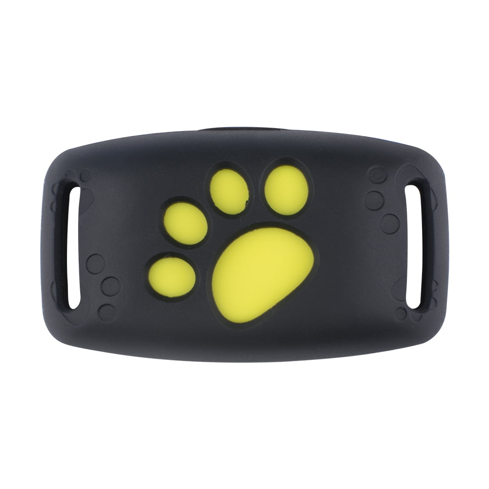 White Pet Tracker Mini Waterproof Anti-Lost GPS Locating Pet Tracking Collar Dog Real-time Tracking Collar Security Finder Locator USB Charging Smart Pet GPS Locator
