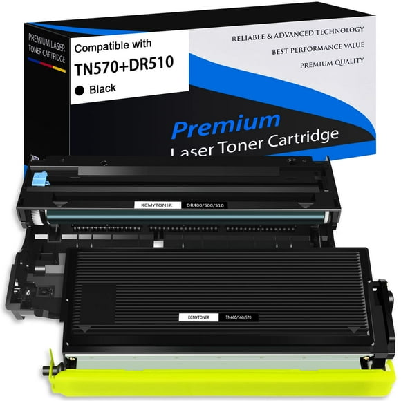 KCMYTONER Compatible Replacement for Combo Set (1 Toner + 1 Drum) TN570 DR510 Use with DCP-8040 DCP-8045D HL-5140 MFC-5150DLT Printers