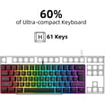 thumbnail image 2 of 60% Wired Gaming Keyboard, RGB Backlit Ultra-Compact Mini Keyboard, 2 of 5